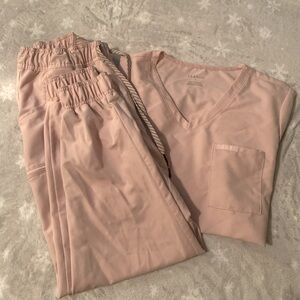 Jaanuu Scrub Set Light Pink Large